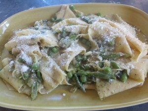 Handkerchief Pasta with Spring Veggies
