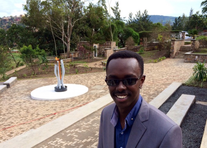 at the Kigali Genocide Memorial