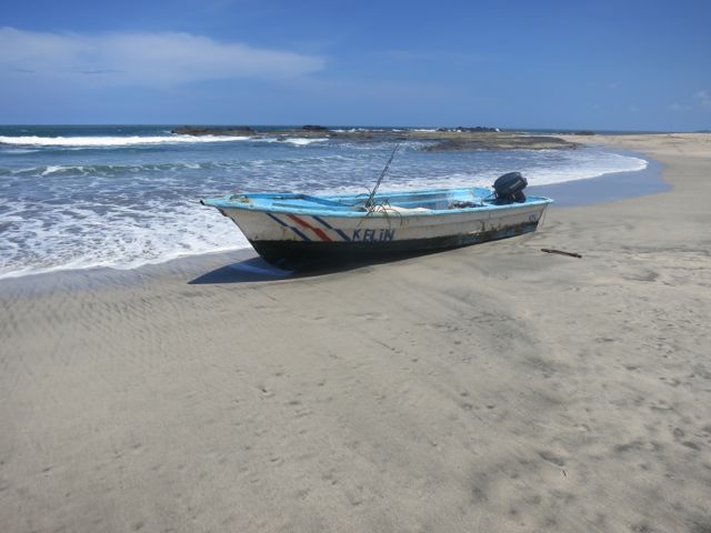 Fishing boat at Playa Pelada, Costa Rica