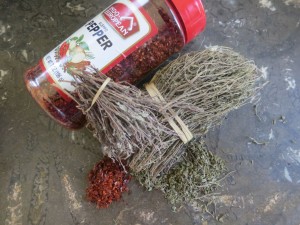 aleppo pepper and sicilian oregano