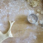 making doughnuts