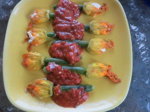 Ricotta Filled Zucchini Flowers