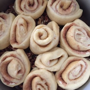 Sticky Buns ready for oven