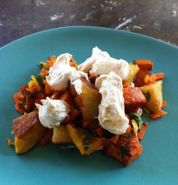 Yam and Russet Potato Salad