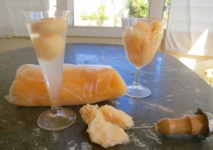frozen melon puree