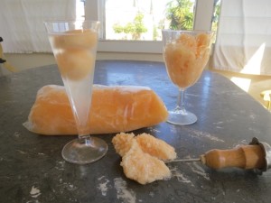 frozen melon puree