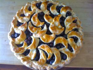 pie, pie-a-day, kcrw, blueberry pie