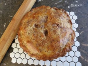 Apple Honey Walnut Pie
