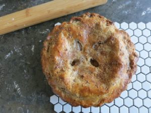 Apple Honey Walnut Pie