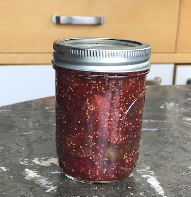 making fig jam